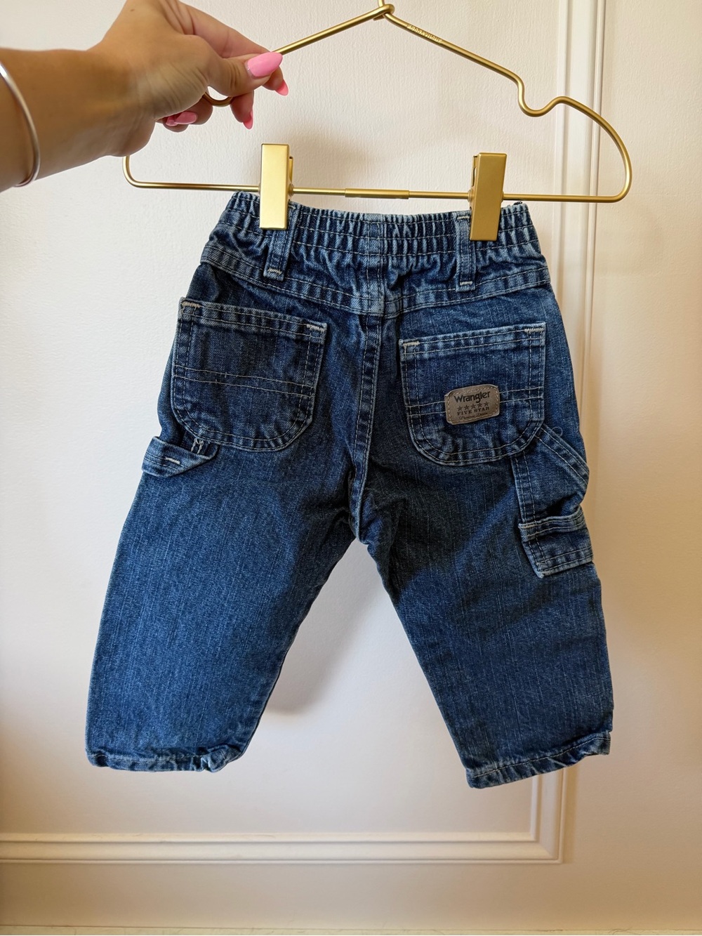 wrangler toddler denim dark blue jeans